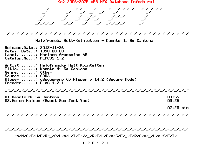 Halvfranska_Hott-Kvintetten-Kannte_Ni_Sa_Cantona-SE-CDS-FLAC-1998