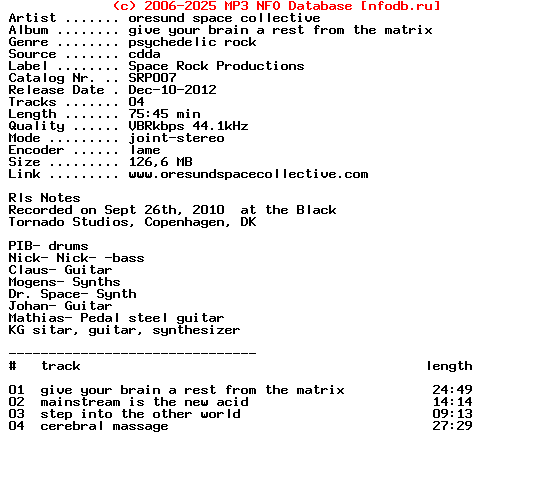 Oresund_Space_Collective_-_Give_Your_Brain_A_Rest_From_The_Matrix-2012-agw