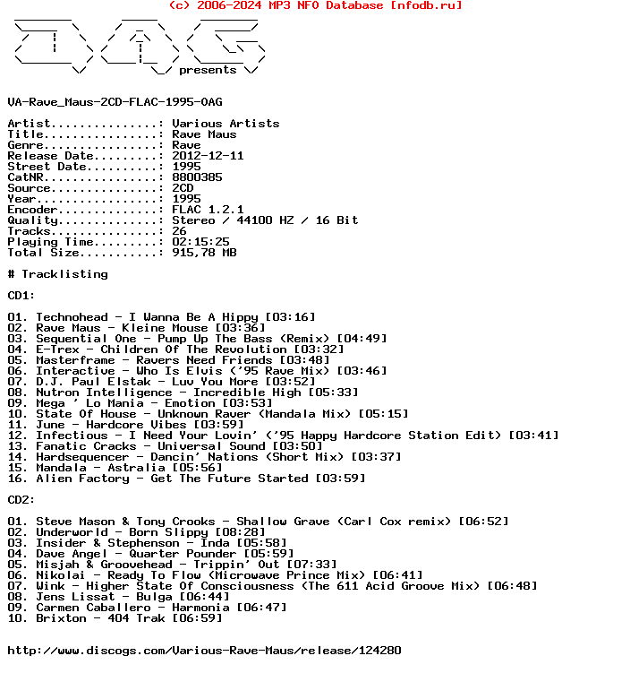 VA-Rave_Maus-2CD-FLAC-1995