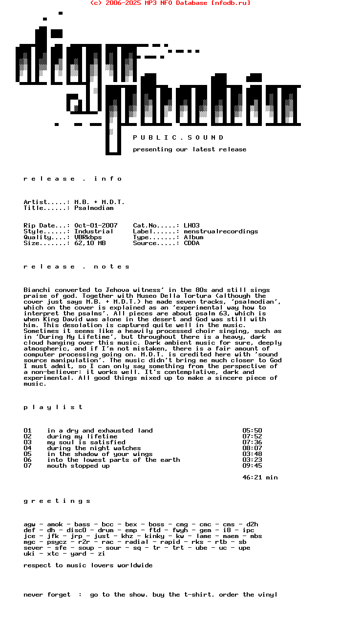 M.B._And_M.D.T.-Psalmodiam-CDR-2007-DPS