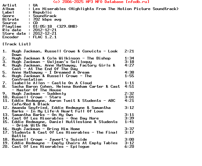 VA-Les_Miserables_Highlights_From_The_Motion_Picture_Soundtrack-Ost-CD-FLAC-2012
