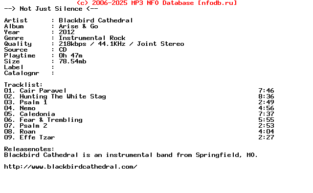 Blackbird_Cathedral-Arise_And_Go-2012
