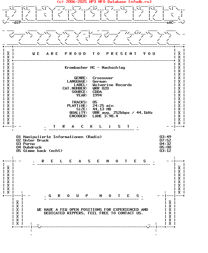 Krombacher_Mc-Nachschlag-CDEP-DE-1994