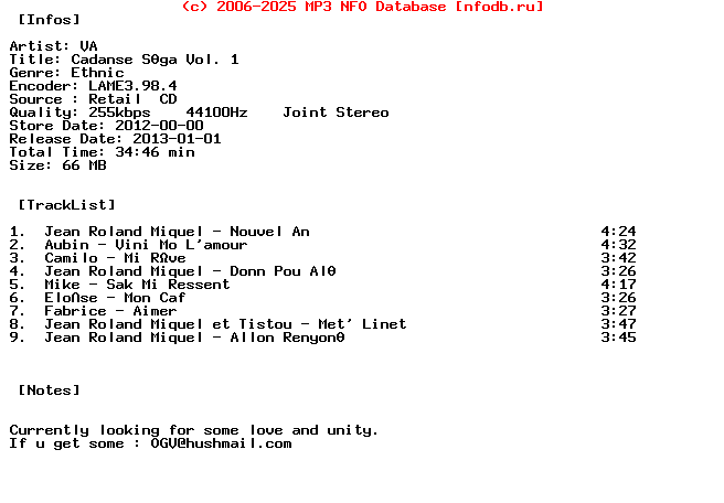 VA-Cadanse_Sega_Vol_1-FR-2012