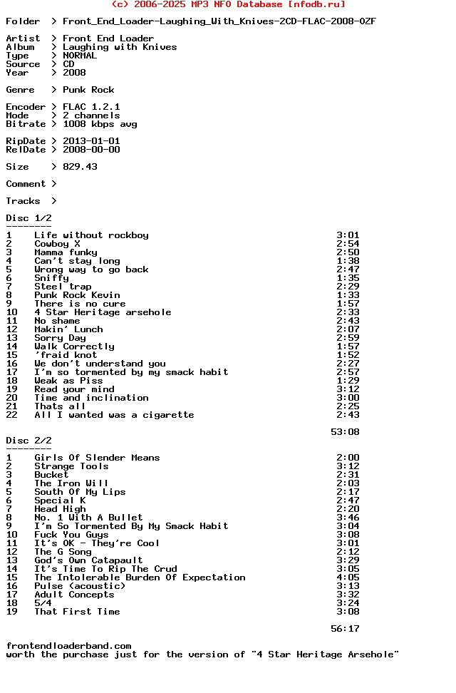 Front_End_Loader-Laughing_With_Knives-2CD-FLAC-2008-Ozf