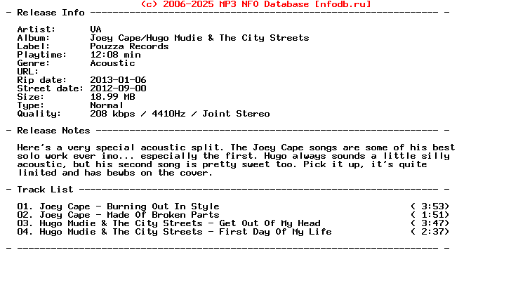 VA-Joey_Cape-Hugo_Mudie_And_The_City_Streets-(LP)-2012