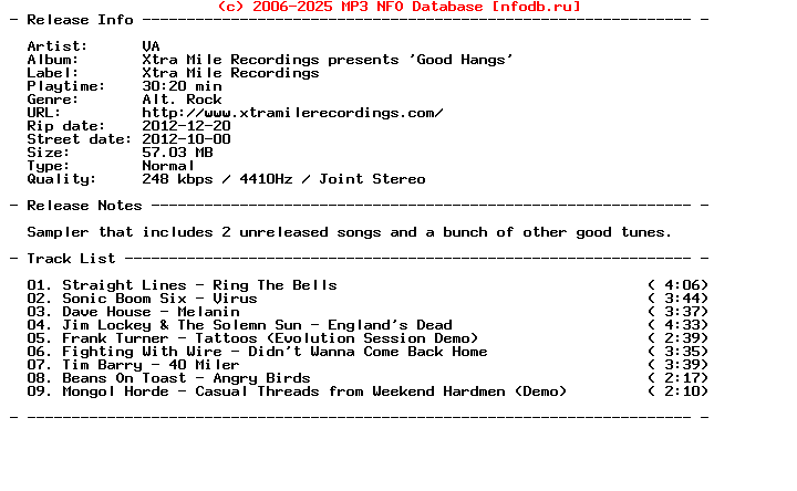 VA-Xtra_Mile_Recordings_Presents_Good_Hangs-2012