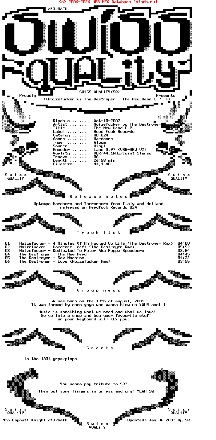 Noizefucker_Vs_The_Destroyer_-_The_New_Head_E.P.-(HDF024)-Vinyl-2007