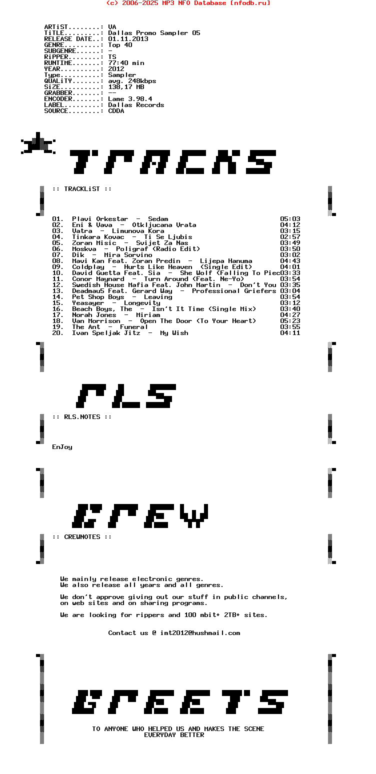 VA-Dallas_Promo_Sampler_05-2012
