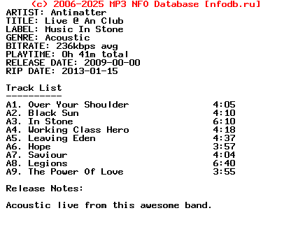 Antimatter-Live_At_An_Club-2009