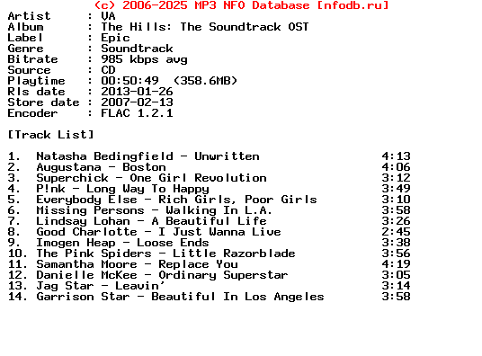 VA-The_Hills_The_Soundtrack-Ost-CD-FLAC-2007