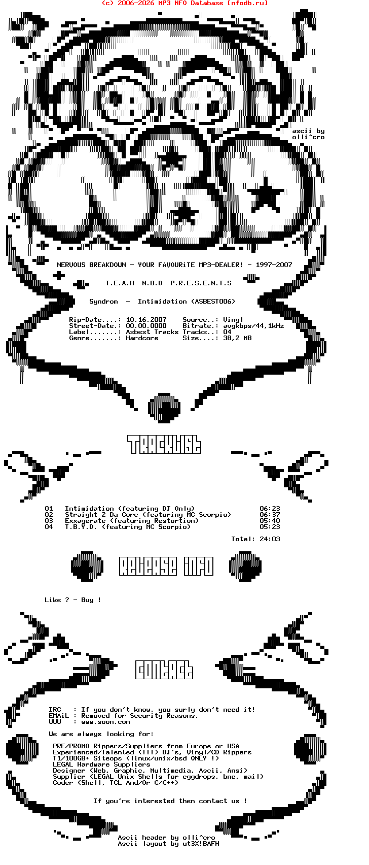 Syndrom-Intimidation_(ASBEST006)-Vinyl-2007