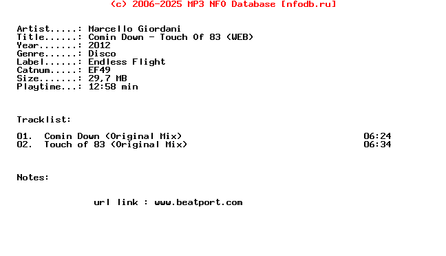Marcello_Giordani-Comin_Down__Touch_Of_83-(EF49)-WEB-2012-iTALiVE