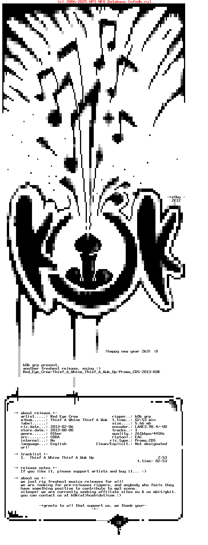 Red_Eye_Crew-Thief_A_Whine_Thief_A_Wuk_Up-Promo_CDS-2013-K0K