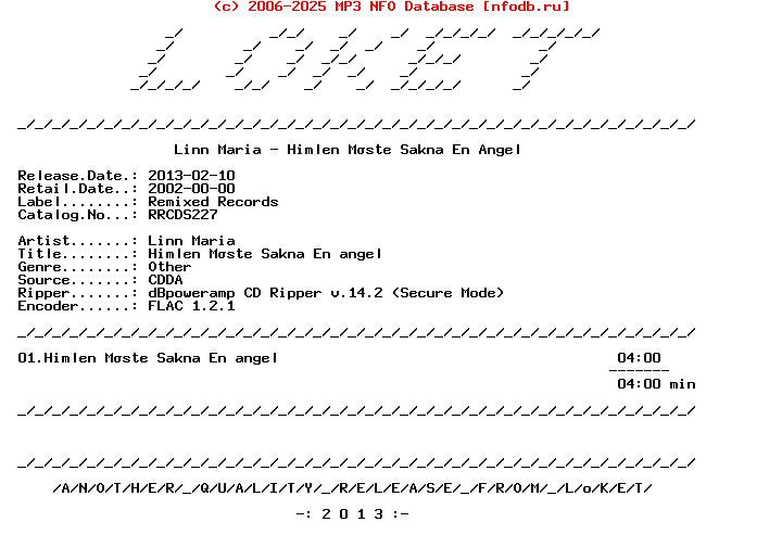 Linn_Maria-Himlen_Maste_Sakna_En_Angel-SE-CDS-FLAC-2002