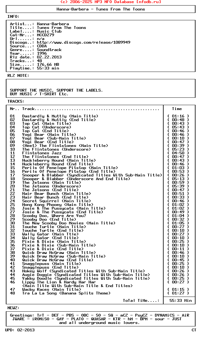 Hanna-Barbera-Tunes_From_The_Toons-(MCCD279)-Ost-CD-FLAC-1996-CT