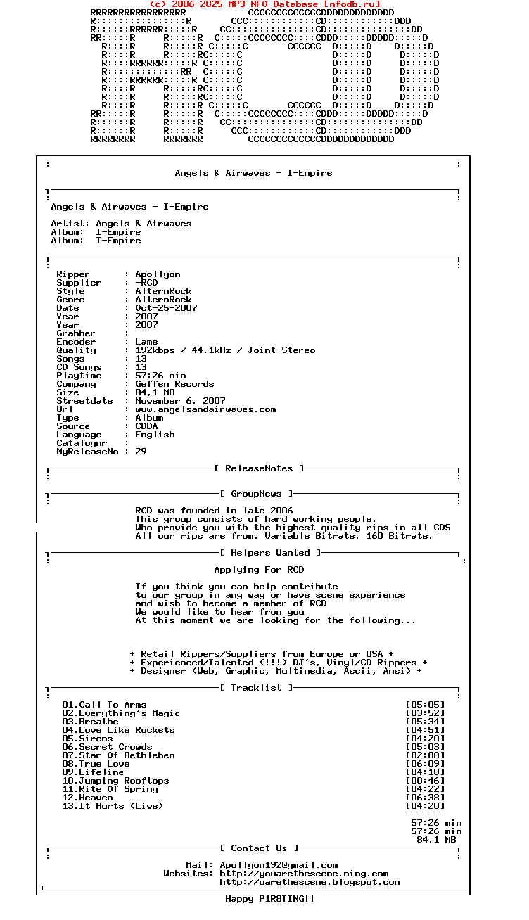 Angels_And_Airwaves_-_I-Empire-Advance-2007-Rcd