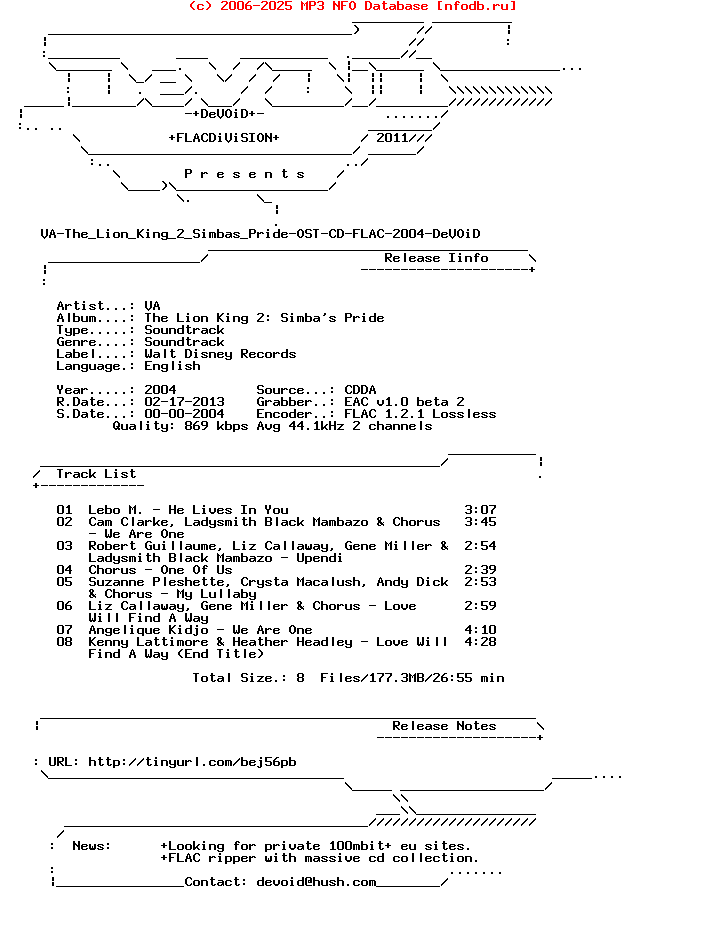 VA-The_Lion_King_2_Simbas_Pride-Ost-CD-FLAC-2004