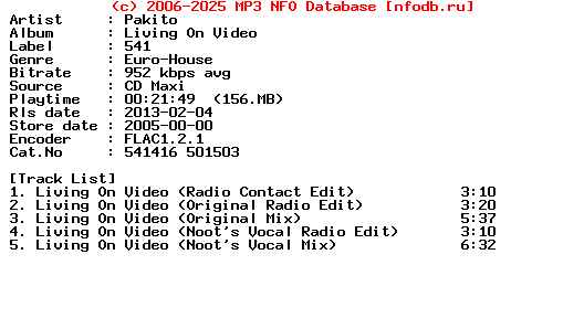 Pakito-Living_On_Video-CDM-2005