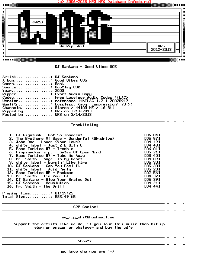 Dj_Santana-Good_Vibes_V05-Bootleg-CDR-FLAC-2003-Wrs