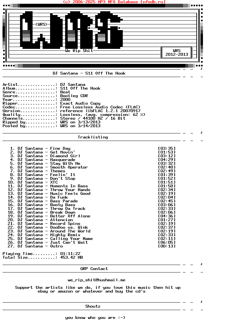 Dj_Santana-S11_Off_The_Hook-Bootleg-CDR-FLAC-2000-Wrs