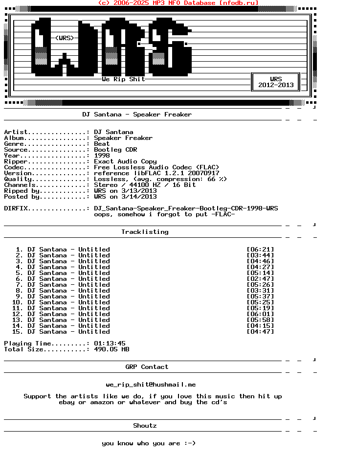 Dj_Santana-Speaker_Freaker-Dirfix-Bootleg-CDR-FLAC-1998-Wrs