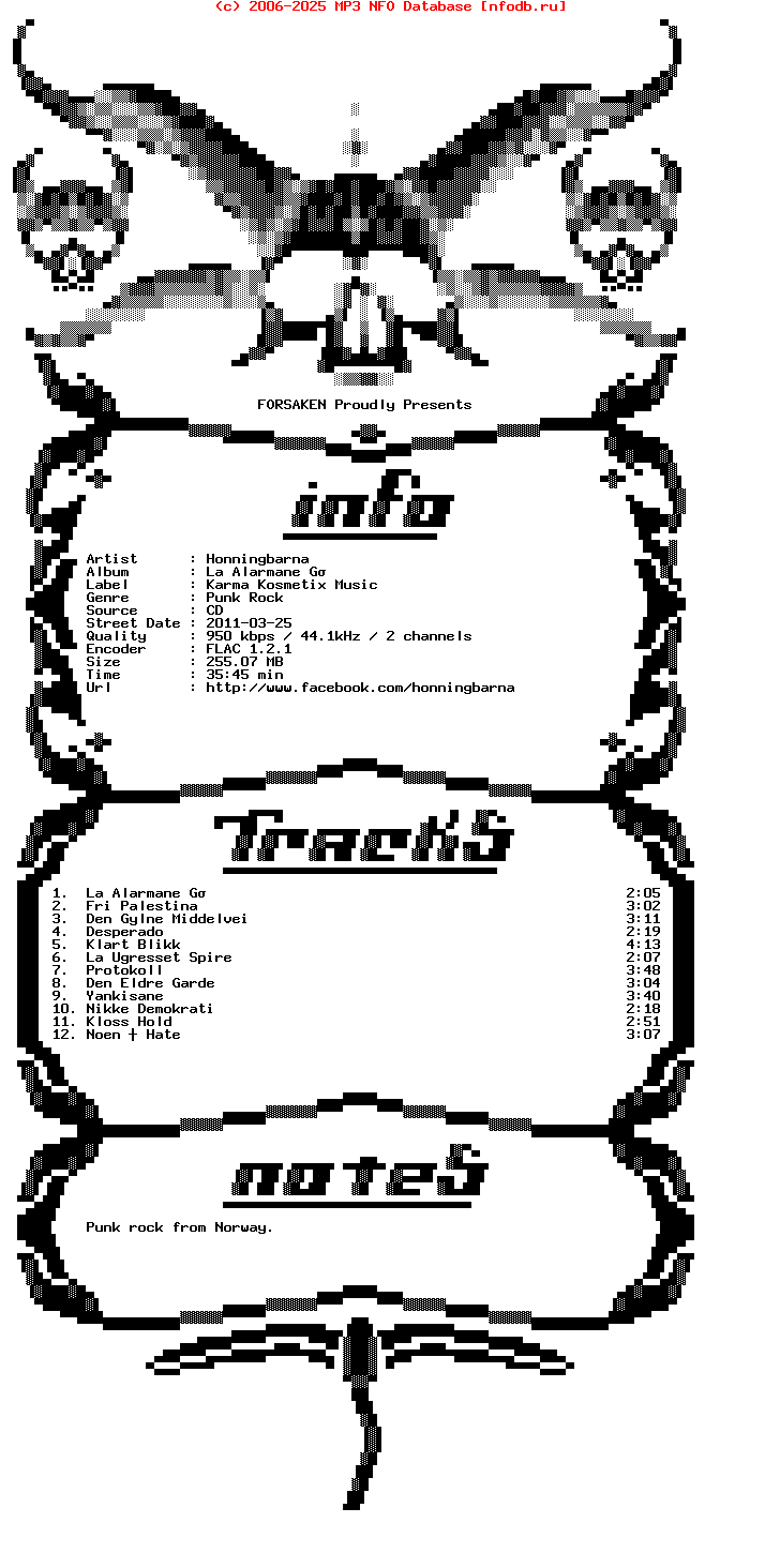 Honningbarna-La_Alarmane_Ga-NO-CD-FLAC-2011