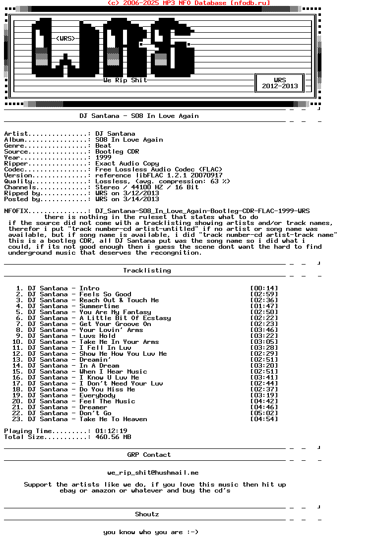 Dj_Santana-S08_In_Love_Again-Nfofix-Bootleg-CDR-FLAC-1999-Wrs