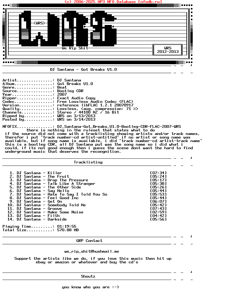 Dj_Santana-Got_Breaks_V1.0-Nfofix-Bootleg-CDR-FLAC-2007-Wrs