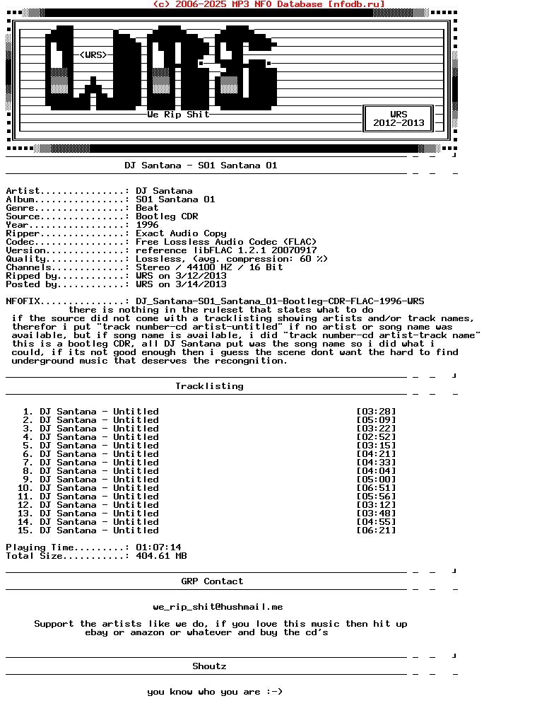 Dj_Santana-S01_Santana_01-Nfofix-Bootleg-CDR-FLAC-1996-Wrs