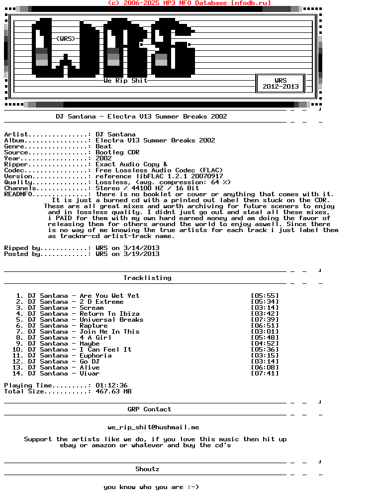 Dj_Santana-Electra_V12_Summer_Breaks_2002-Readnfo-Bootleg-CDR-FLAC-2002-Wrs
