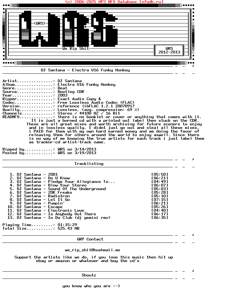 Dj_Santana-Electra_V16_Funky_Monkey-Readnfo-Bootleg-CDR-FLAC-2003-Wrs