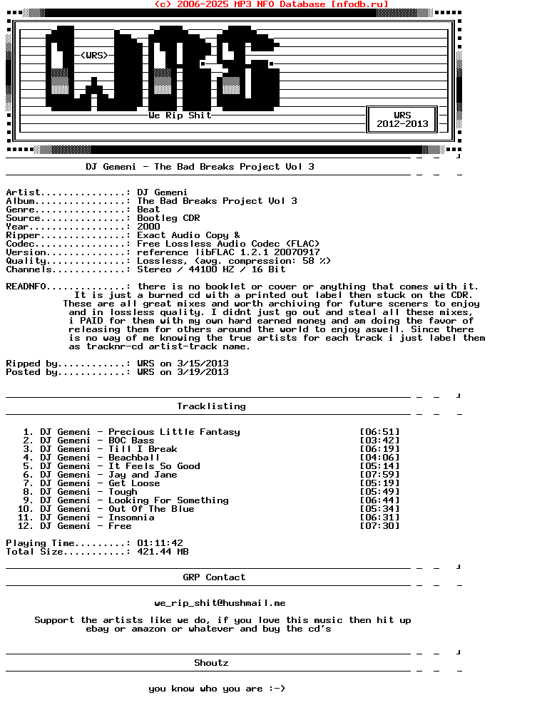Dj_Gemeni-The_Bad_Breaks_Project_Vol_3-Readnfo-Bootleg-CDR-FLAC-2000-Wrs