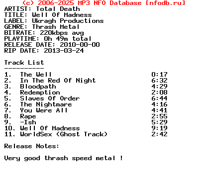 Total_Death-Well_Of_Madness-2010