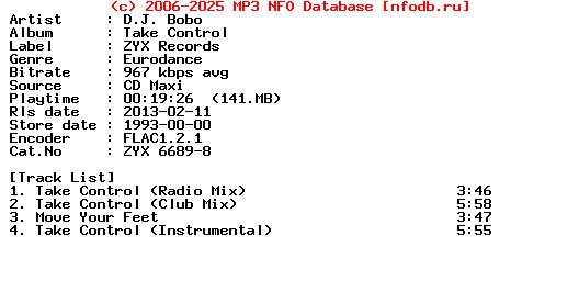 D.J._Bobo-Take_Control-CDM-1993