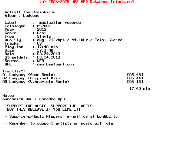 The_Brainkiller-Ladybug-Msr001-WEB-2013