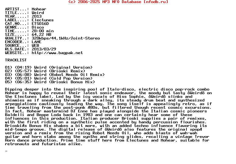 Mohear-Weird-(ETS016D)-WEB-2013