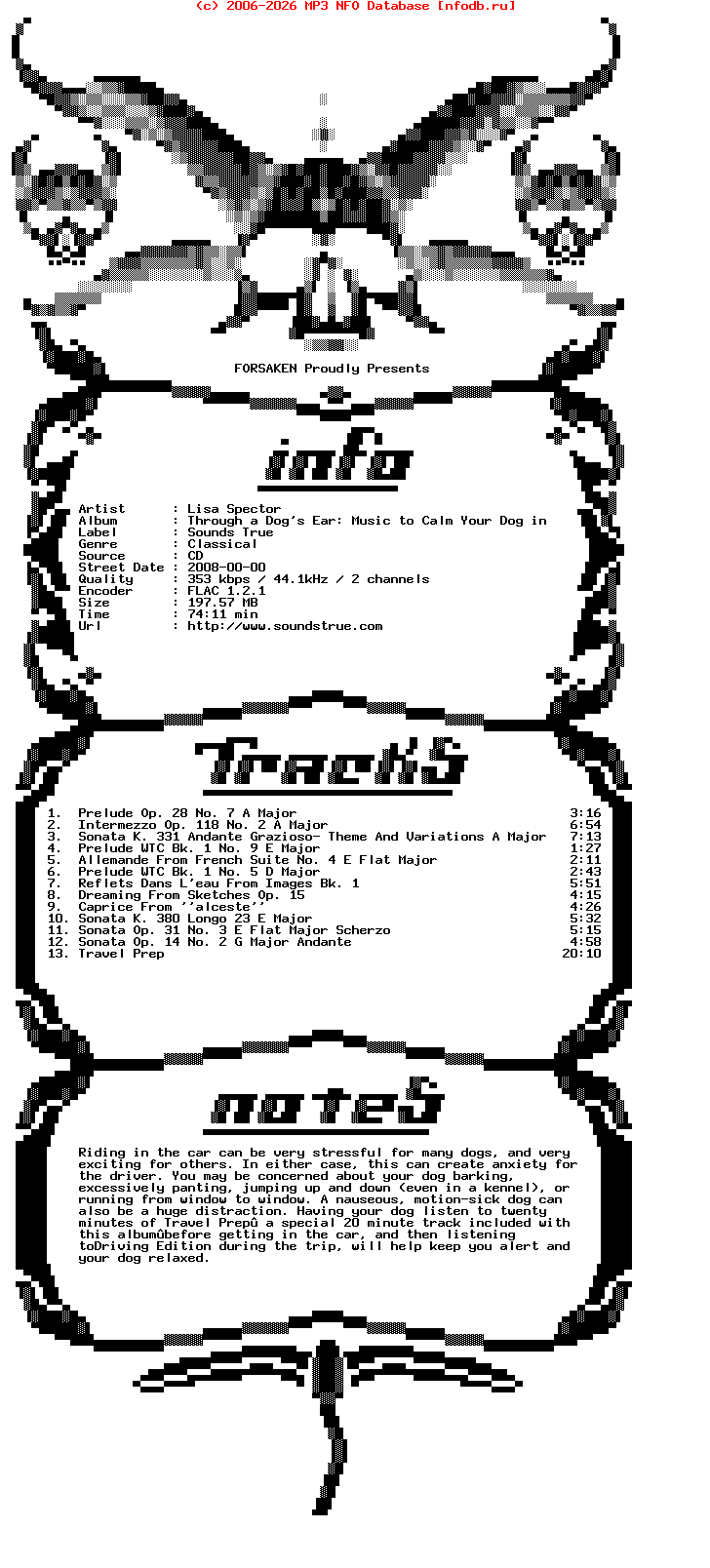 Lisa_Spector-Through_A_Dogs_Ear_Music_To_Calm_Your_Dog_In_The_Car-CD-FLAC-2008