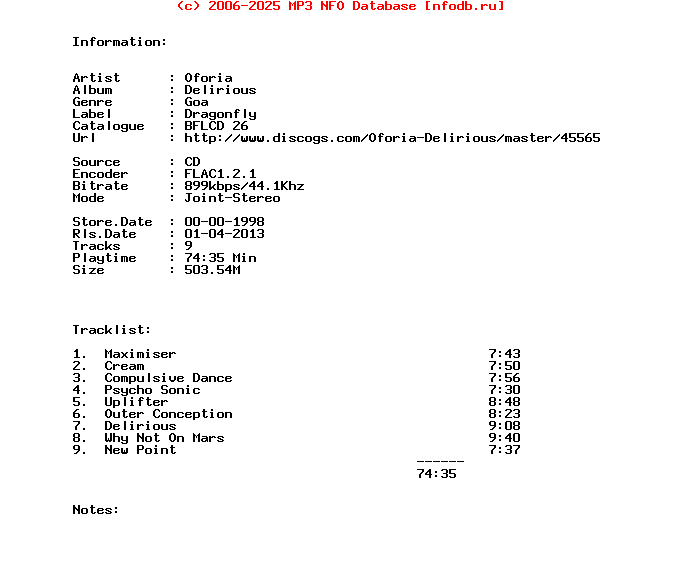 Oforia-Delirious-CD-FLAC-1998