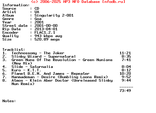 VA-Singularity_2-001-CD-2001