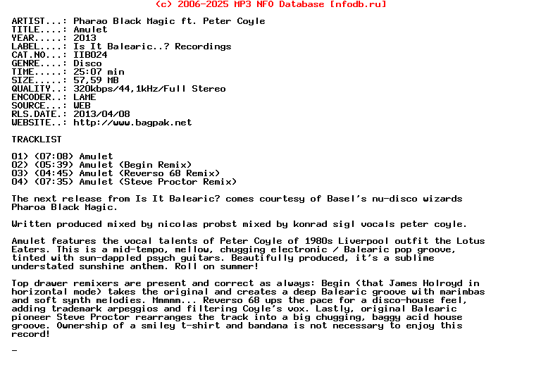 Pharao_Black_Magic_Ft._Peter_Coyle-Amulet-(IIB024)-WEB-2013