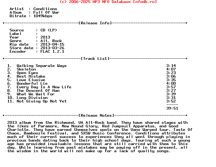Conditions-Full_Of_War-CD-FLAC-2013