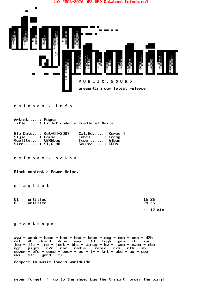 Pugna-Fillet_Under_A_Cradle_Of_Nails-CDR-2007-DPS