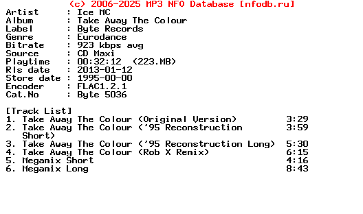 Ice_Mc-Take_Away_The_Colour-CDM-1995