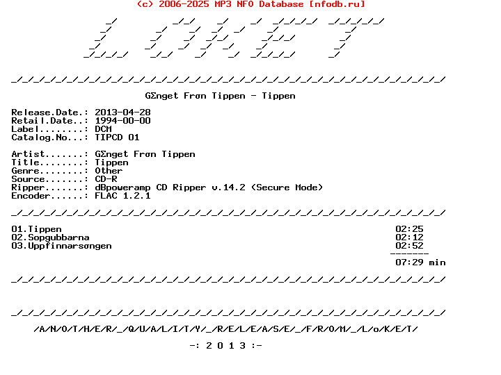 Ganget_Fran_Tippen-Tippen-SE-Promo-CDR-FLAC-1994