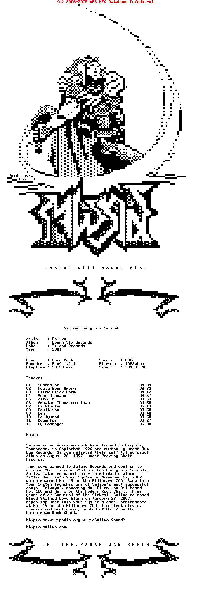Saliva-Every_Six_Seconds-CD-FLAC-2001-Mwnd