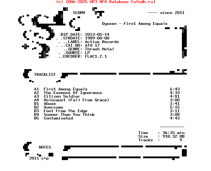 Dyoxen-First_Among_Equals-Lp-1989