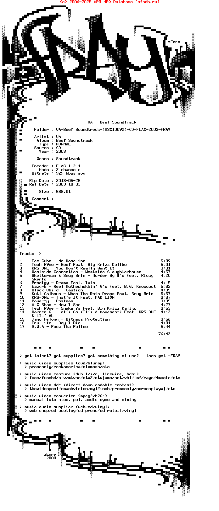 VA-Beef_Soundtrack-(MSC10092)-CD-FLAC-2003-FRAY