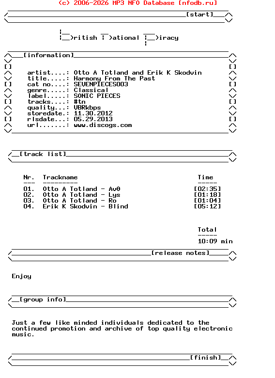 Otto_A_Totland_And_Erik_K_Skodvin-Harmony_From_The_Past-2012-Bnp