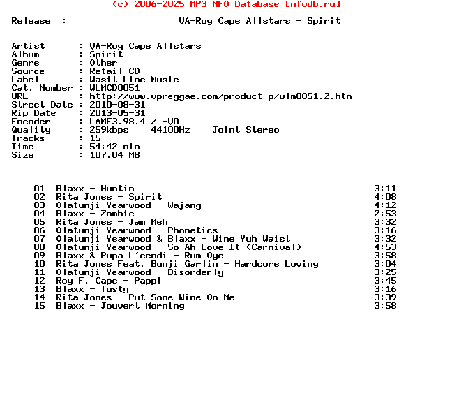 VA-Roy_Cape_Allstars-Spirit-(WLMCD0051)-CD-2010